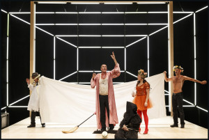 La troupe d'Olivier Py sur la scène du Théâtre de la Ville ©Christophe Raynaud De Lage