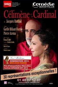 Affiche _Celimene_Et_cardinal_Comedie_Bastille_@loeildoliv