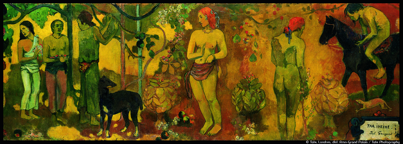 Couv_GAUGUIN_Faa Iheih _Pastorales tahitiennes - Tahitian Pastoral_Faa Iheihe_© Tate-Londres_dist_ Rmn-Grand Palais _Tate Photography_@loeildoiiv