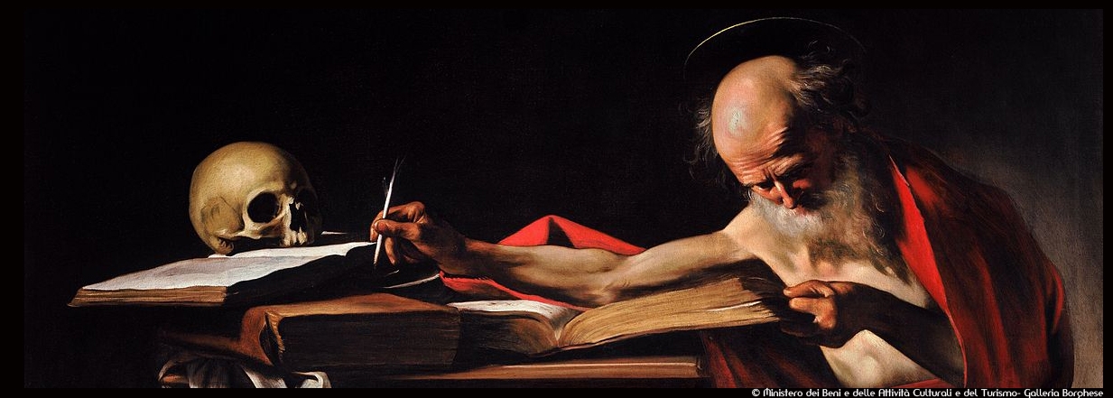 Couv_Caravage_Saint_Jerome_Writing-Caravaggio__©© Ministero dei Beni e delle Attività Culturali e del Turismo- Galleria Borghese_@loeildoliv