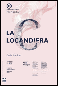 Affiche _Locandiera presse_goldoni_Françon_@loeildoliv