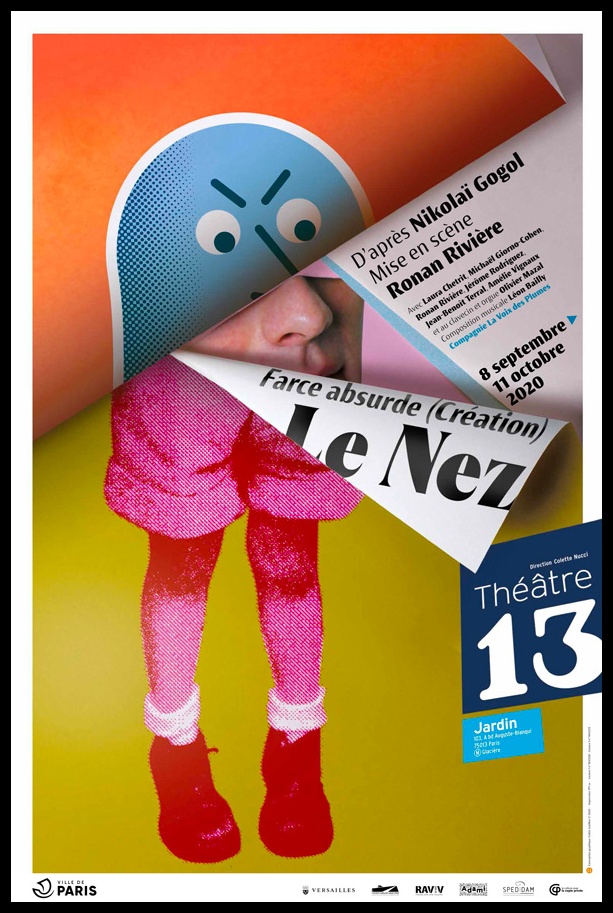 Le Nez de Gogol. mise en scène Ronan Rivière. © Pascal Gely. Théâtre 13
