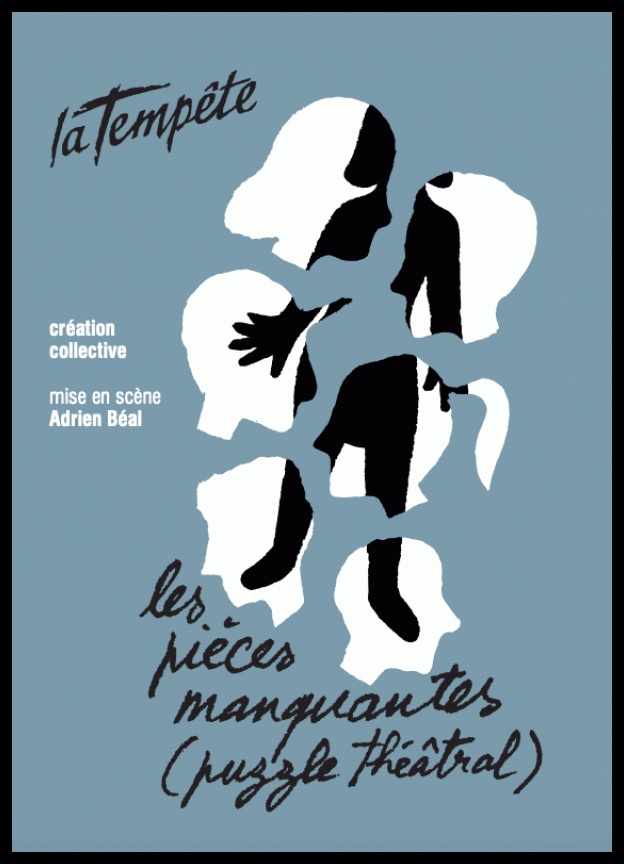Les pièces manquantes (puzzle théâtral), une création collective. mise en scène d'Adrien Béal. Théâtre de la Tempête © Matthieu Edet
