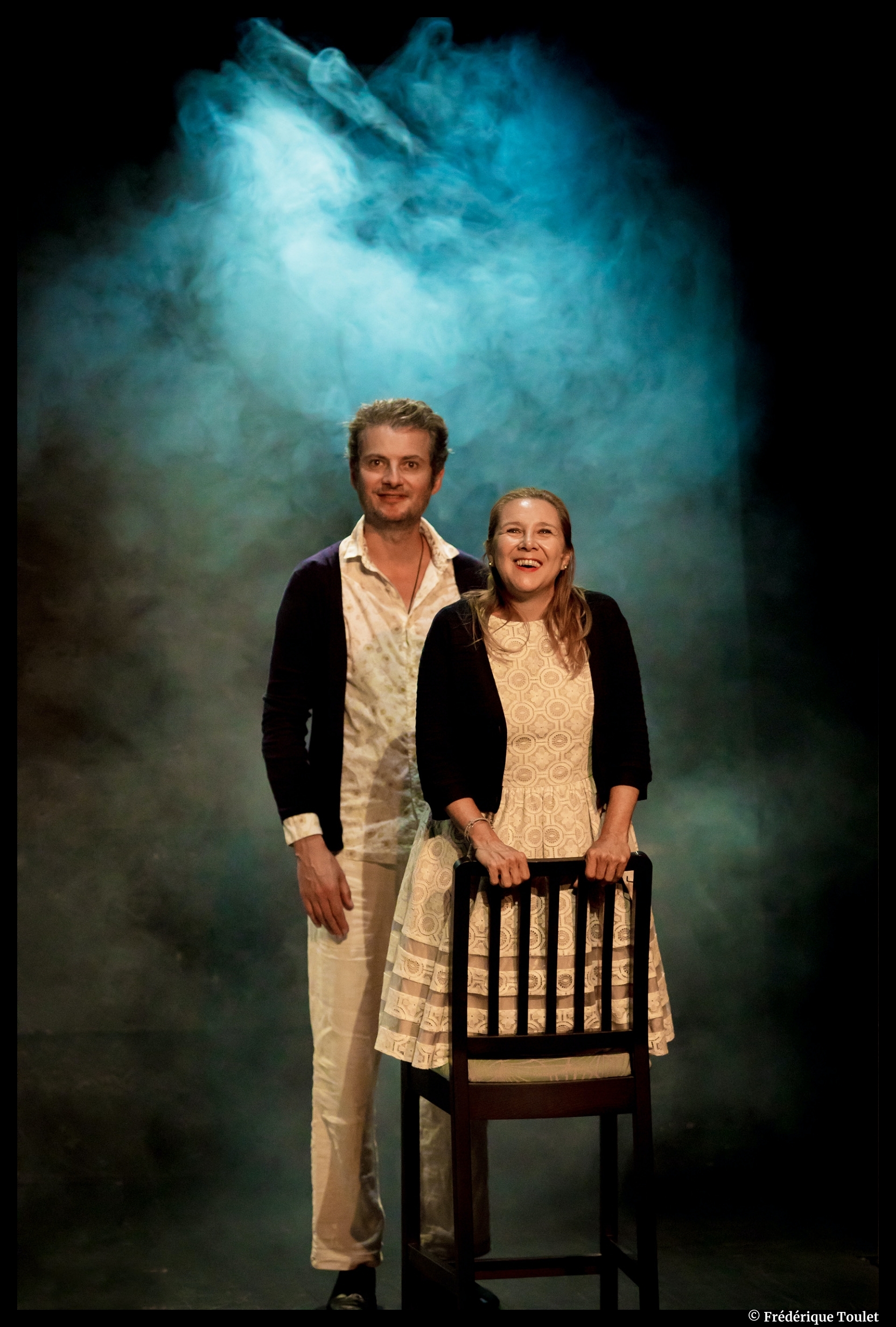 Lorsque Françoise parait d'Eric Bu. Avec Sophie Forte, Stéphane Giletta. Théâtre Lepic. © Dominque Toulet