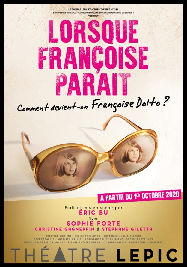 Lorsque Françoise parait d'Eric Bu. Avec Sophie Forte, Christine Gagnepain et Stéphane Giletta. Théâtre Lepic. © Dominque Toulet