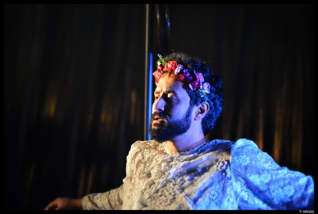 Ivres d'Ivan Viripaev. Mise en scène d'Ambre Kahan. Yorick Adjal. Célestins - théâtre de Lyon. © OFGDA
