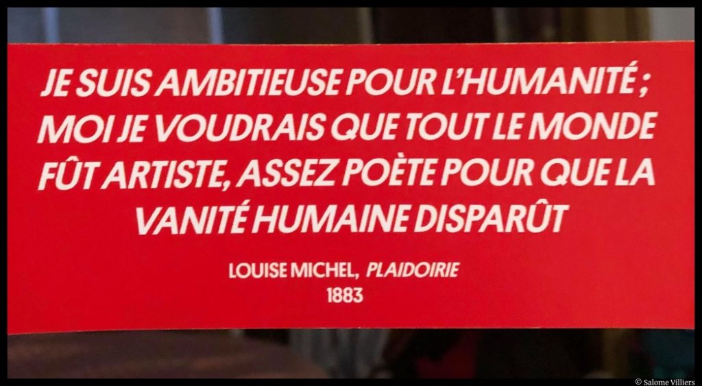 citation de Louise Michel © Salomé Villiers 