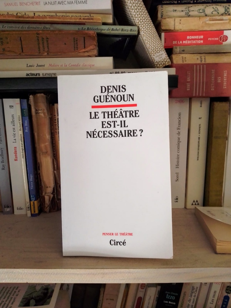 Le théâtre est-il nécessaire ? de Denis Guénoun © Anthony Audoux