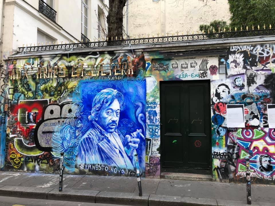 La maison de Gainsbourg, rue Verneuil. © Cédric Cilia