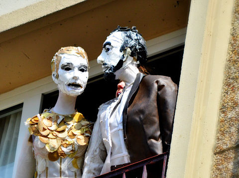 Les anges au plafond au balcon de Malakoff © OFGDA