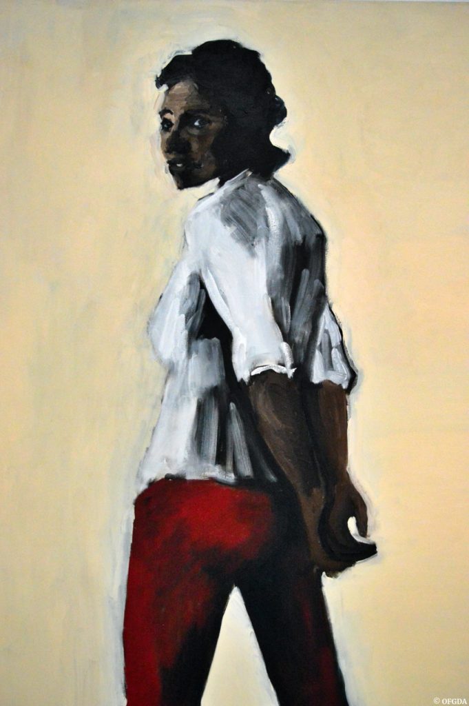 Œuvre de Lynette Yiadom Boakye. Collection Pinault - Bourse du Commerce. © OFGDA