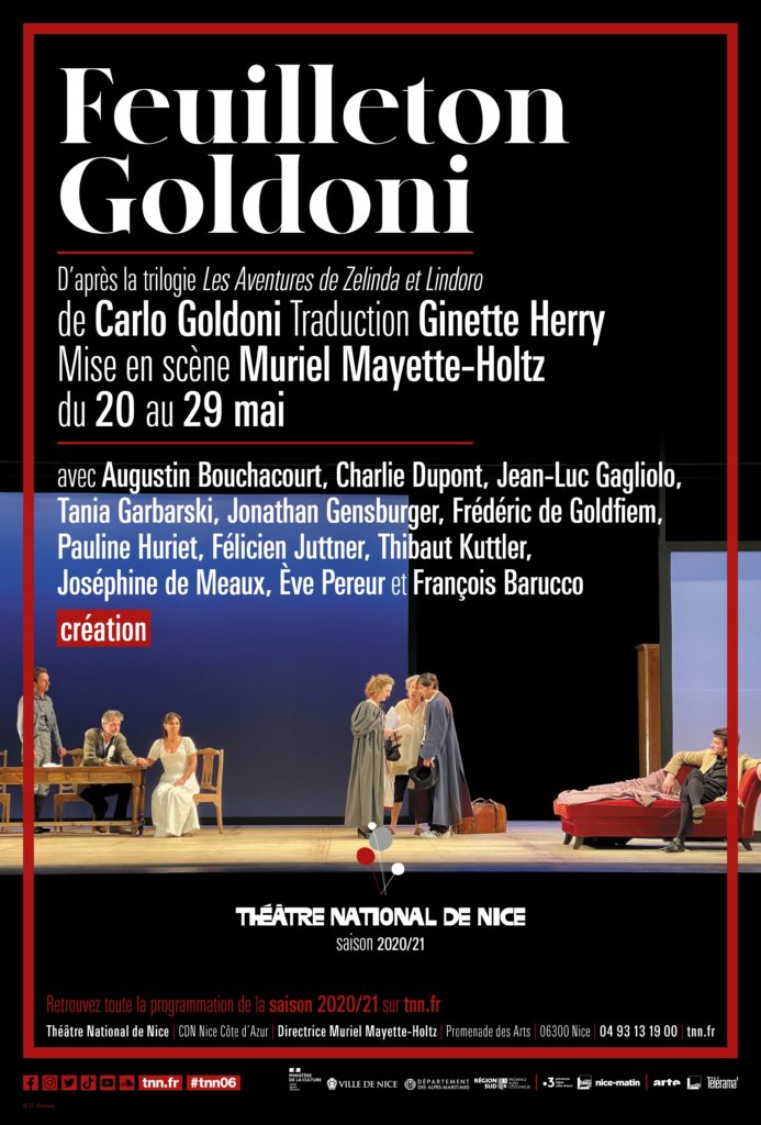 euilleton Goldoni. Mise en scène de Muriel Mayette-Holtz. TNN