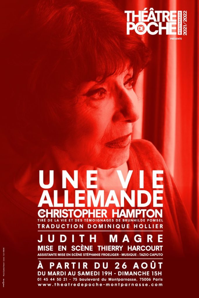 Judith Magre dans Une Vie allemande de Christopher Hampton. Mise en scène de Thierry Harcourt. Poche-Montparnasse © Photo Laurencine Lot