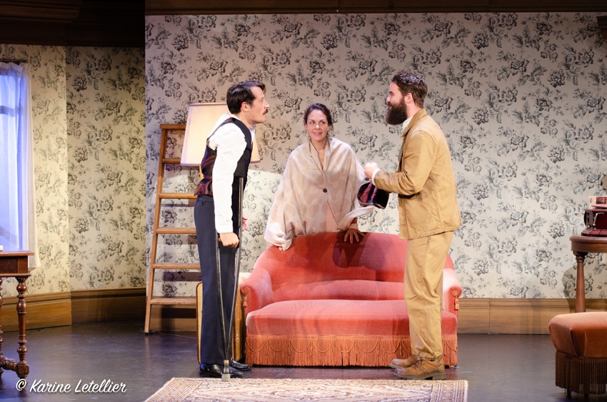 Le roi des pâquerettes, le jour où Louis Blériot a traversé la manche de Bérangère Gallot et Sophie Nicollas
Lucernaire. Mise en scène de Benoît Lavigne © Karine Letellier