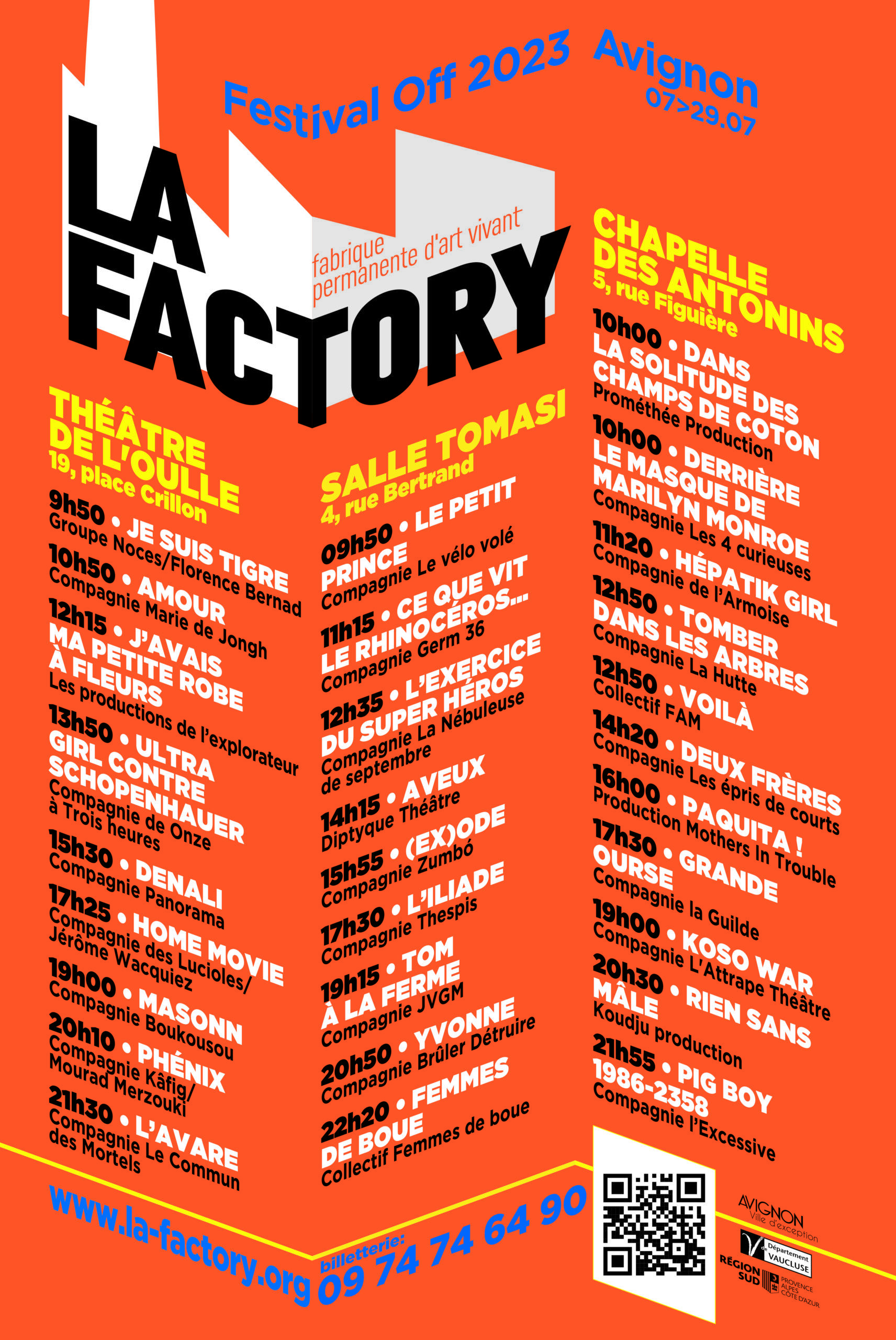 Affiche 2023 La Factory