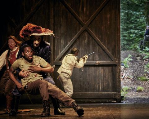 Cyrano De Bergerac, Yanua Compagnie, Katja Hunsinger & Rodolphe Dana, Théâtre du Peuple © Christophe Raynaud de Lage