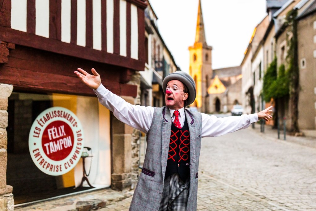 Alain Reynaud, clown clown des Établissements Félix Tampon © L'Œil de Paco